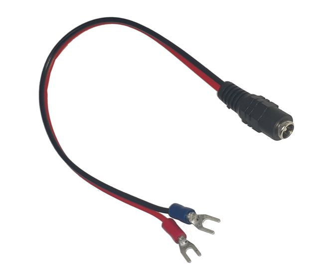 EIE 300mm Adaptor Lead DC Plug - 3.2mm Fork Terminals