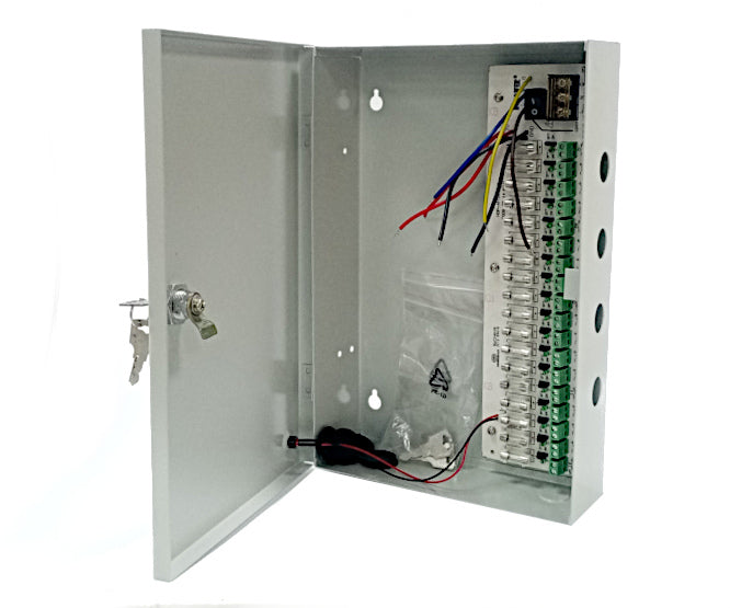 EIE Metal Enclosure for Cctv 18W NO-PSU Grey Lockable 1-KEY Hole