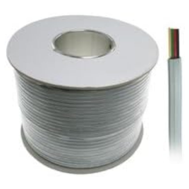 CS Cable Flat Tel 4C Flex White - 300m/ROLLS