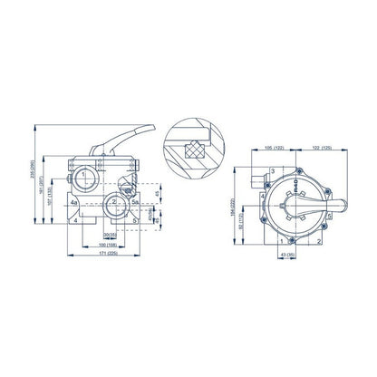 BADU | Swimming Pool Filter, Side Mounted High Rate, Aquaswim Range