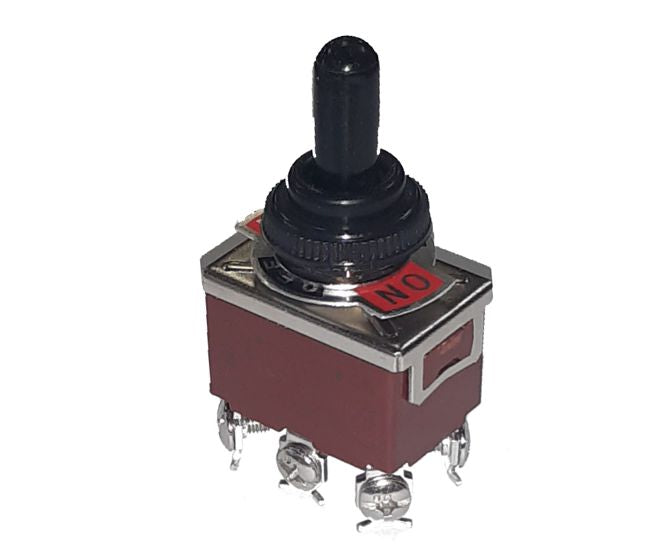 EIE Toggle Switch Dpdt on-Off-on 10A + Boot & Screw Terminals
