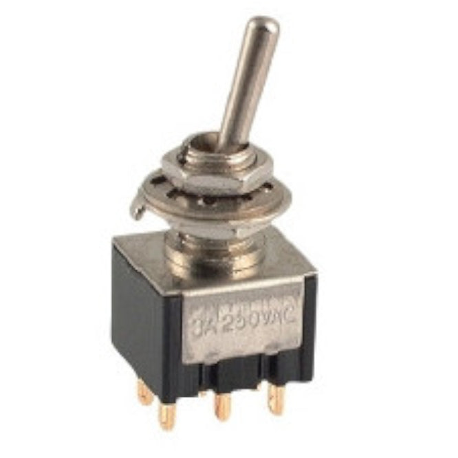 EIE Mini Toggle Switch Dpdt (on)-Off-(on)