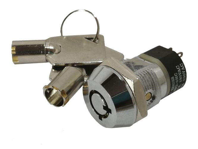 EIE Key Switch KP2 M19 Dpst Round KEY=3026