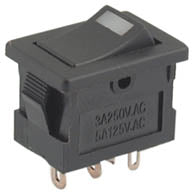EIE Rocker Switch Mini Spst 13x19 + LED 5A 250V