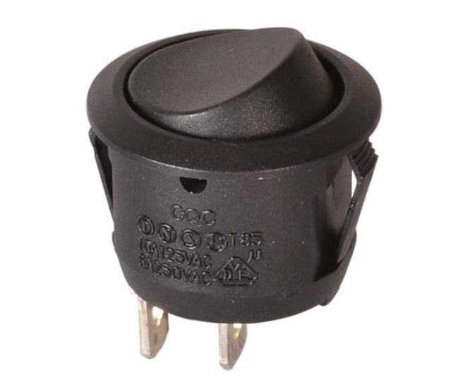EIE Round Rocker Switch Spst 10A 23mm