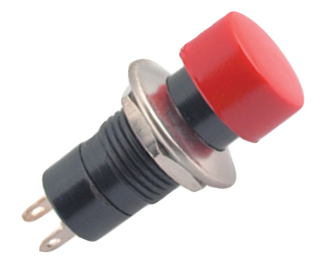 EIE Push Button Mushr Switch N.C. Spst 3A Solder M12 D=16.5mm L=37.5