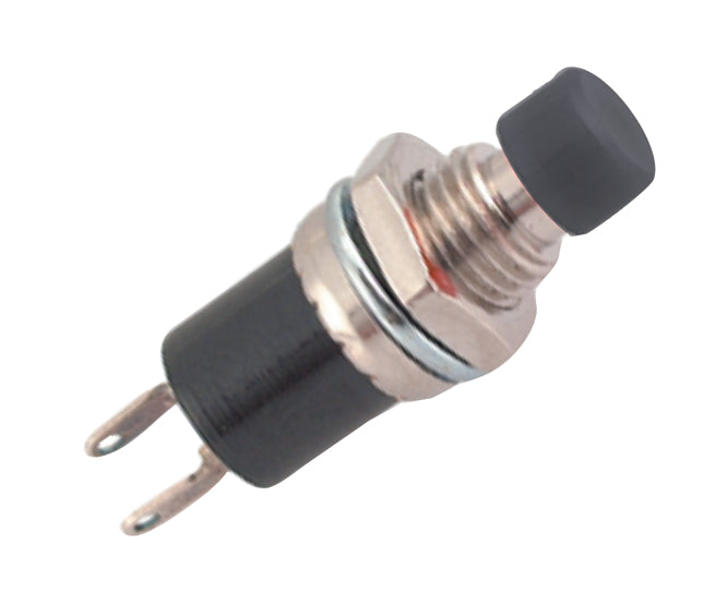 EIE Push Button Switch N.C. Spst 1A Black Solder M7