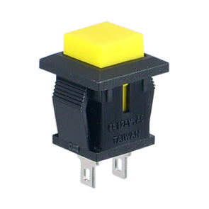 EIE Push Button Sq N.O. Spst 1A P/Fit Lug 12x13mm F=14