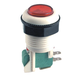 EIE Switch Micro Push Button 35mm Red NO Lamp