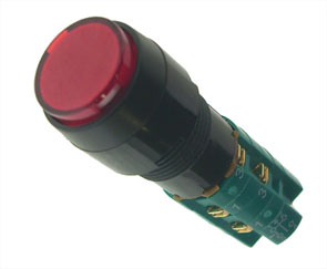EIE Push Button Illuminated Latching 2XNONC Round 12VDC 1A