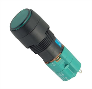 EIE Push Button Illuminated Latching 1XNONC Round 24VDC 1A