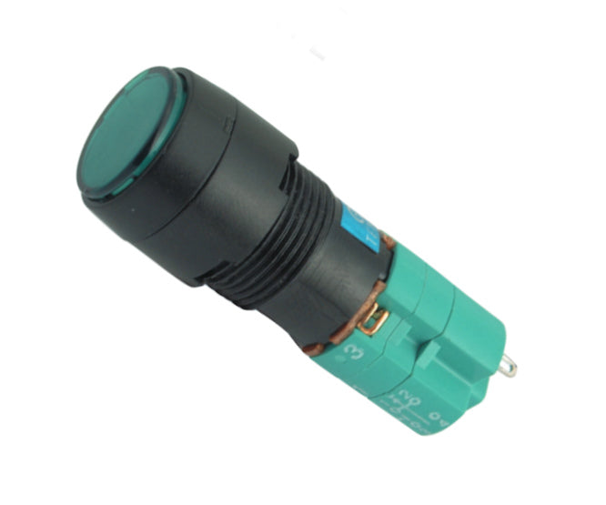 EIE Push Button Illuminated Momentary 2XNONC Round 12VDC 1A