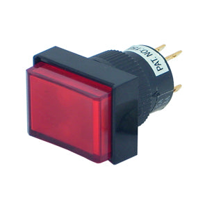 EIE Push Button Switch Square Spst Ill Red