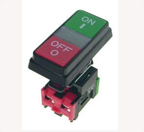 EIE Push Switch on/Off Dbl White