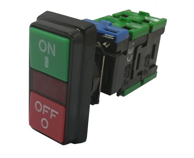 EIE Push Switch Ill on/Off Dbl Red