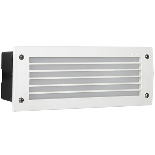 Fumagalli Leti300 white grid outdoor foot light LED