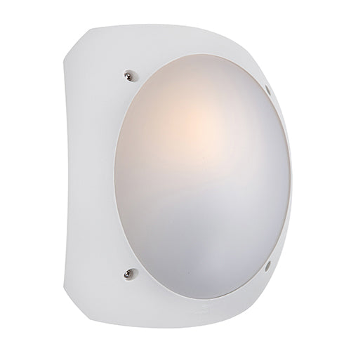Fumagalli Stucchi white backlit outdoor bulkhead E27