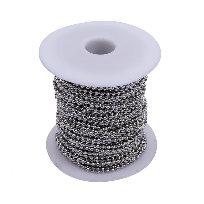 Mecaon Stainless Steel 2.0mm Ball Chain in 100mm Reels