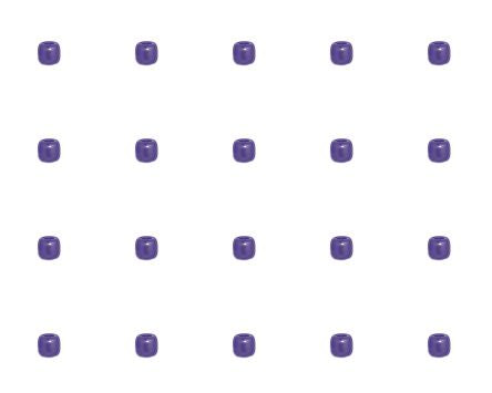 EIE Spacer Glass Bead Violet OD=4mm ID=1.3mm - 600/BAG