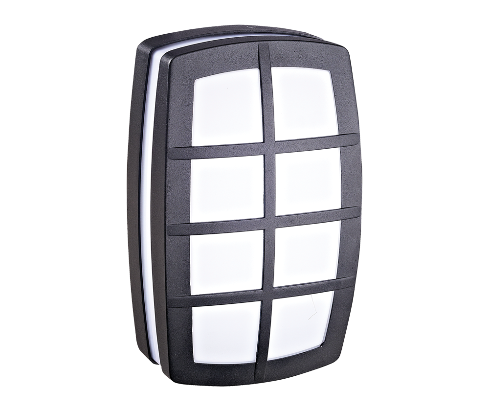 O-lite Nouveau Large Rectangular Bulkhead, Grid IP54