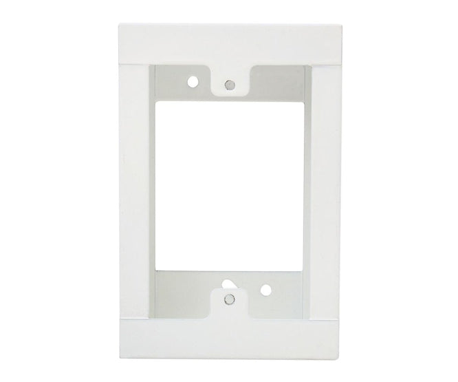 Swan Electric Wall Mount Box 2x4 White Metal for Mains Socket