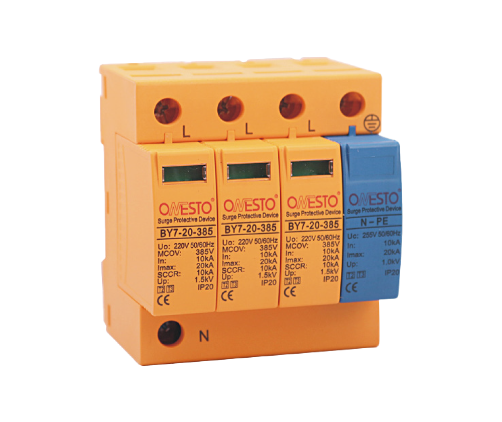 Combination Surge Arrestor 20kA with NPE, 1+1 & 3+1 Module | Onesto SPD