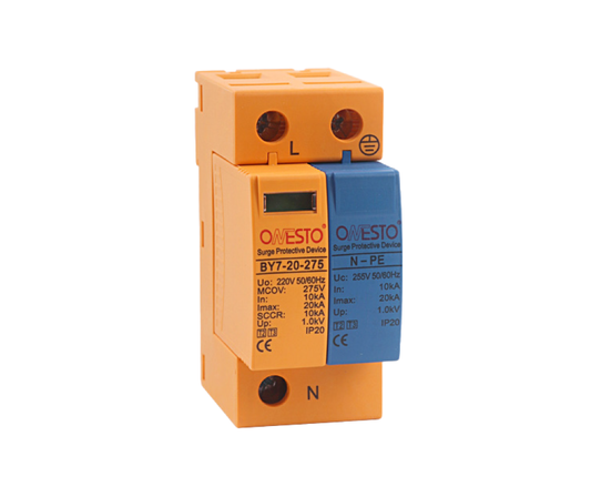 Combination Surge Arrestor 20kA with NPE, 1+1 & 3+1 Module Onesto SPD
