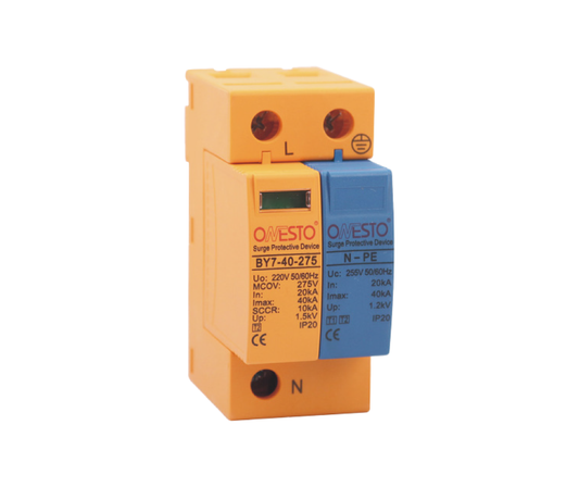 Combination Surge Arrestor 40kA with NPE, 1+1 & 3+1 Module Onesto SPD