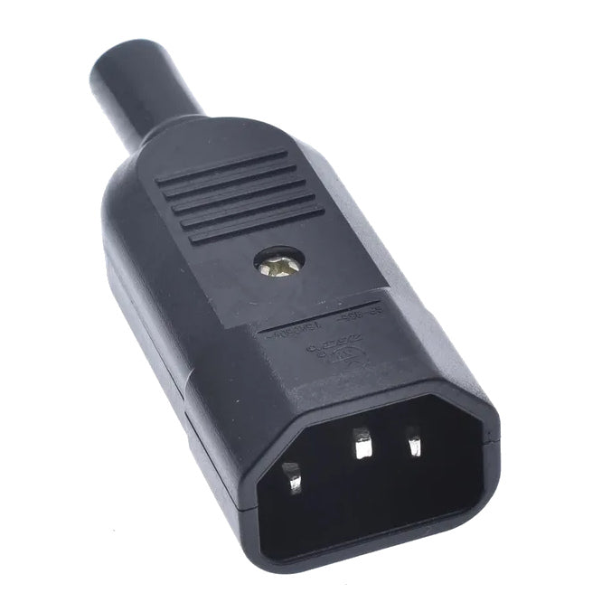 EIE C14 Iec Plug in-Line with Sleeve 15A 250VAC