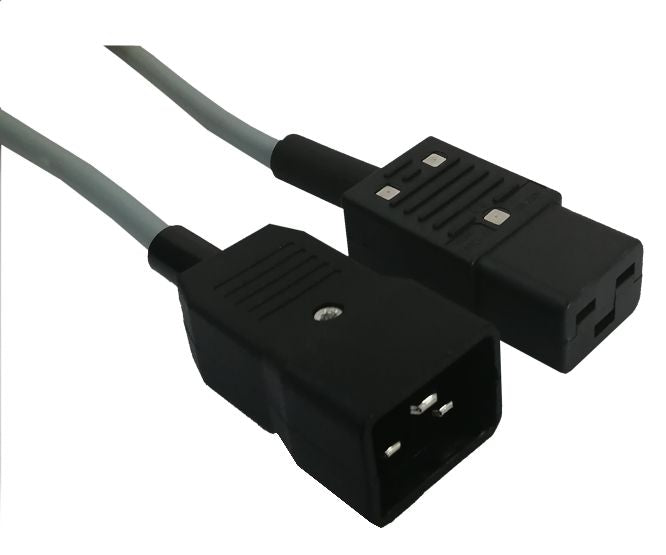 EIE Cable C19 Socket to C20 Plug Unmoulded Iec Lead