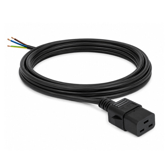 CS C19/16A Female Power Cable to Open End - 2m