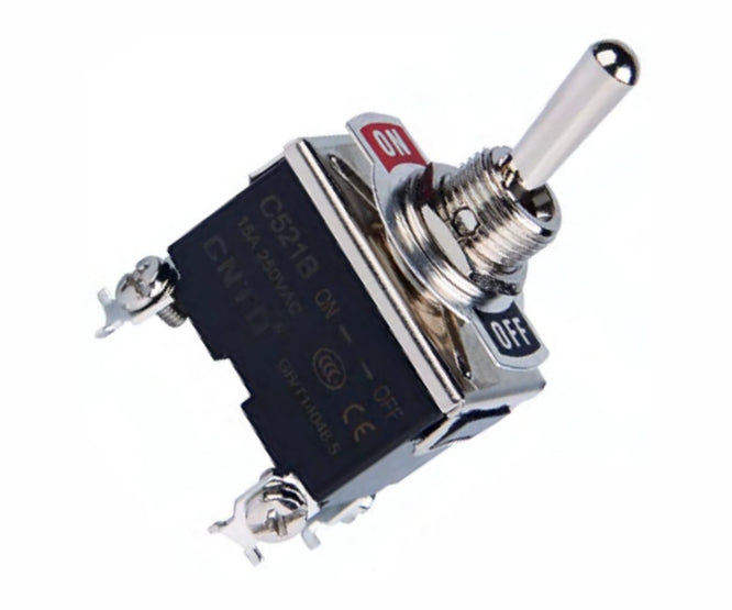 Swan Electric Toggle Switch 15A 250VAC DPST On-Off