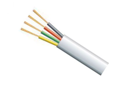 EIE 4C Flat Modular Cable Cream - 300m/ROLL