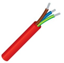 EIE Cabtyre Cable Silicone 3C 0.75 Redbrown