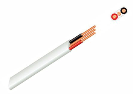 EIE Surfix Mains Cable Flat 2.5mm² 2C+EARTH
