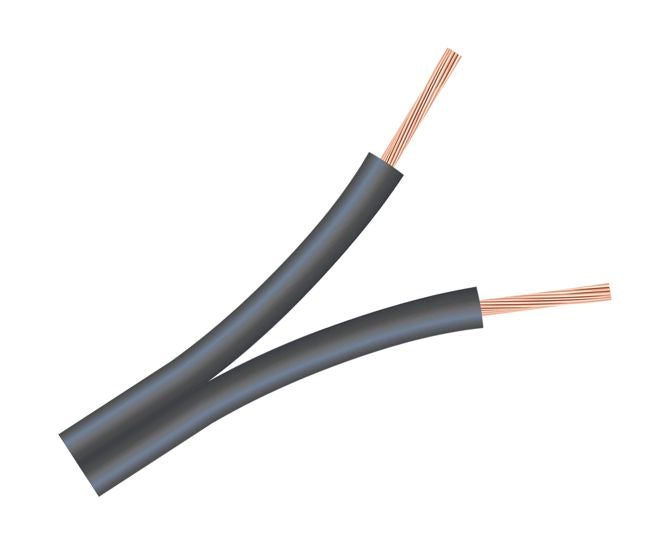 EIE 0.2mm² Twin Flex Cable Black NO Tracer