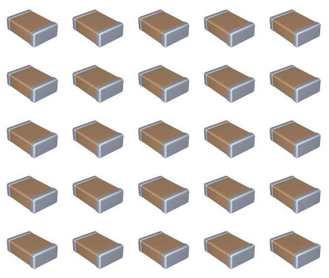 EIE Ceramic Capacitor M/L X7R SMD 1812 0.47UF 10% - 1K/BAG