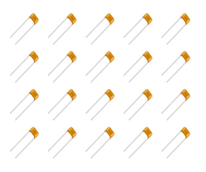 Fenghua Ceramic Capacitor M/L 100NF 50V P=7.5mm - 1K/BAG