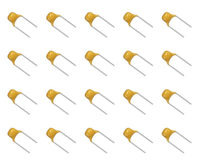 Fenghua Ceramic Capacitor Disc M/L 100NF 50V P=7.5mm 1K/BAG