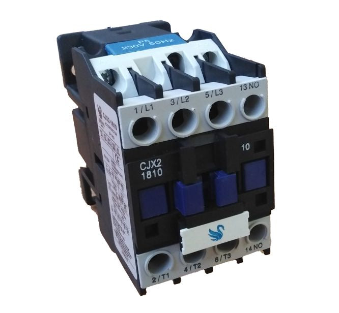 Swan Electric AC Contactor 9A-32A 24VAC-415VAC Coil 3 Pole N.O. & 1NO Aux