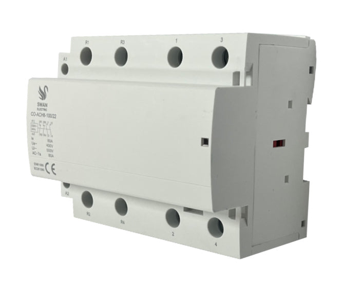Swan Electric Modular Contactor 80A 2XNO 2XNC 230VAC Coil