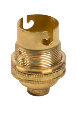 Eurolux B22 Brass Lampholder 10mm Back Entry