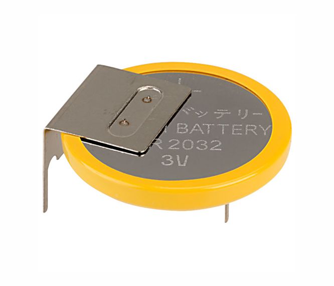 EIE Tagged Lithium Coin Battery 3V 225mA PCB=20mm +=2 Pins -=1 Pin