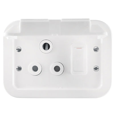 Crabtree Classic Industrial Weatherproof Single Socket 16A in White