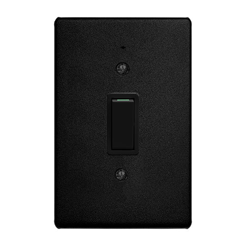 Crabtree Classic 1 Lever 2 Way Switch 50 x 100mm in Ferro Black