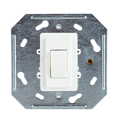 Crabtree Classic 60A Double Pole Isolator Yoke 100 x 100mm in White