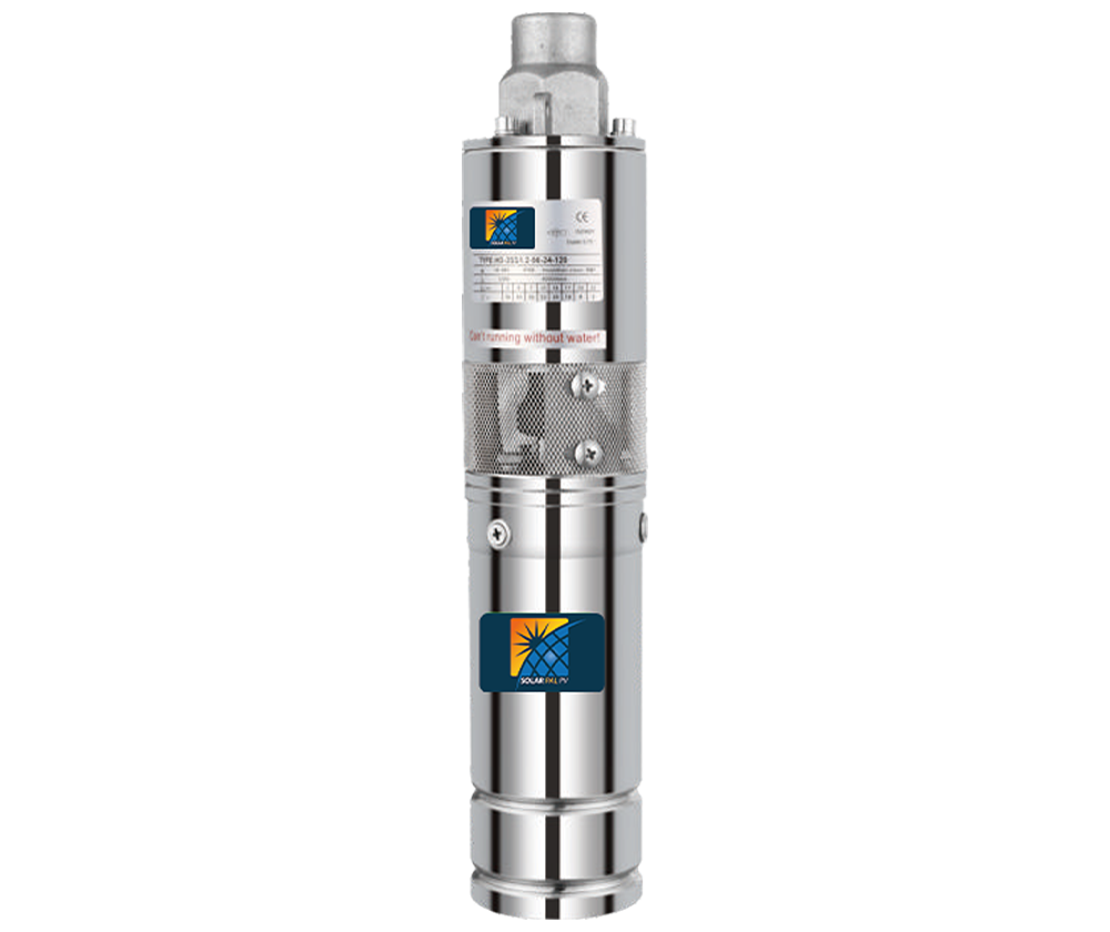 CYCLONE 3" DC Brushless Screw Solar Borehole Pump