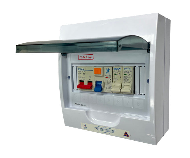 S-TEC Distribution Board Populated Surface 8W