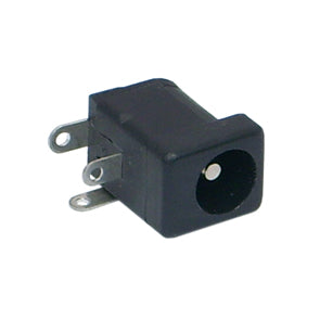 EIE 2.5x9mm DC Plug Right-Angle PC Mount Solder Tags