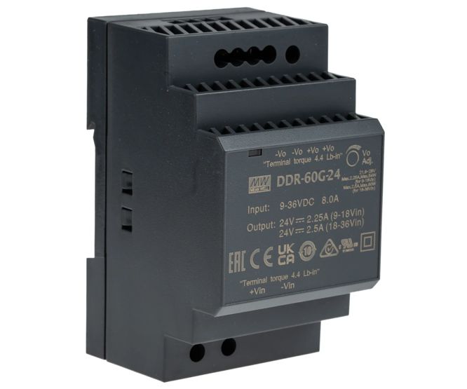 Mean Well DIN Rail DC-DC Converter DDR-60G 60W